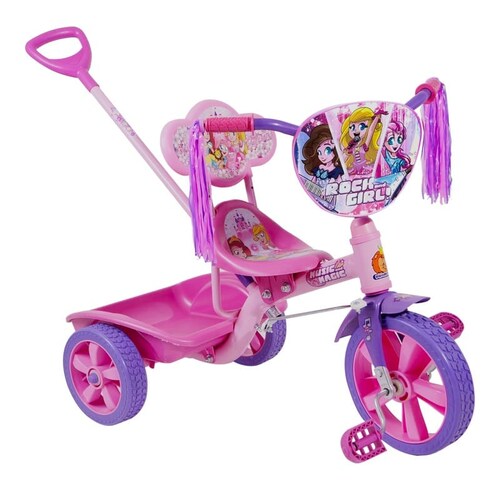 Triciclo Promeyco Express Tipo Princesa Barbie con Canasta Grande  R-12