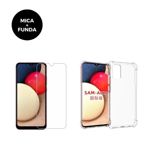 Mica + Funda Samsung A02S Contra Golpes