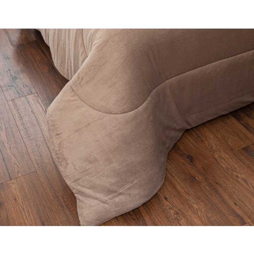 Cobertor Beige Liso King Size