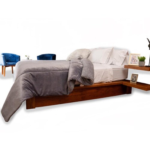 Cobertor Gris Liso King Size