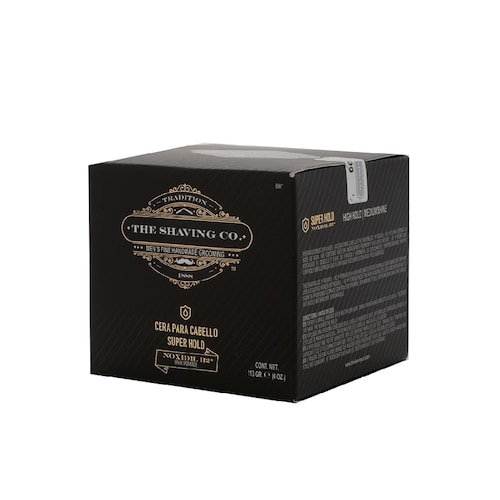 The Shaving Co Cera para peinar Cabello Super Hold Noxidil - H2 Fijacion Alta Brillo Medio