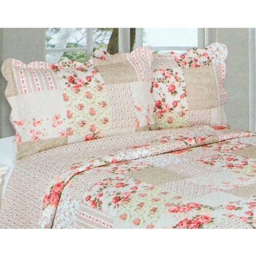 Colcha Floral Queen Size
