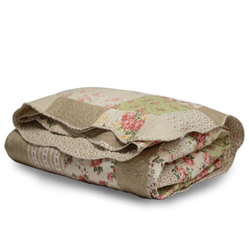 Colcha Floral Queen Size