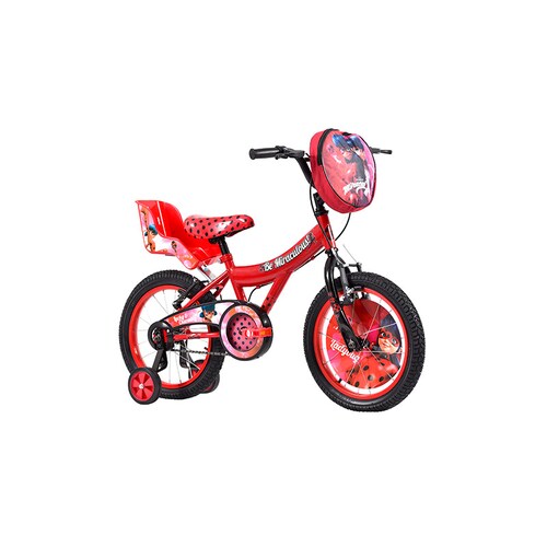 Bicicleta Veloci Miraculous Lucky BMX, R16 Rojo