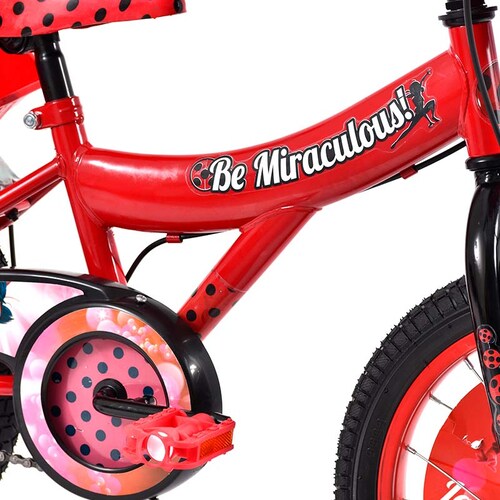 Bicicleta Veloci Miraculous Lucky BMX, R16 Rojo