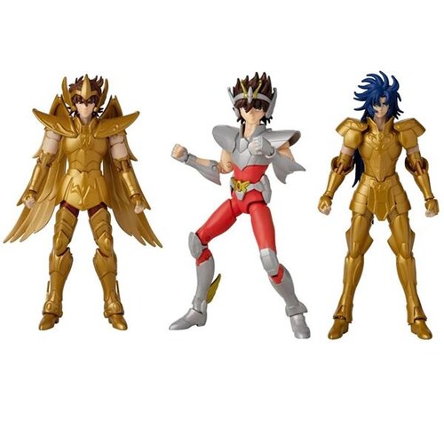 Figuras De Acción De Los Caballeros Del Zodiaco Pack De 3