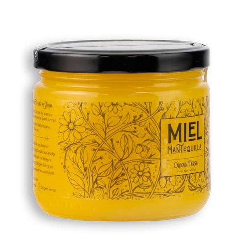 Miel de Abeja, textura a Mantequilla, Ideal para comerse con frutas y aguas 100% Natural y Mexicana - 450 g