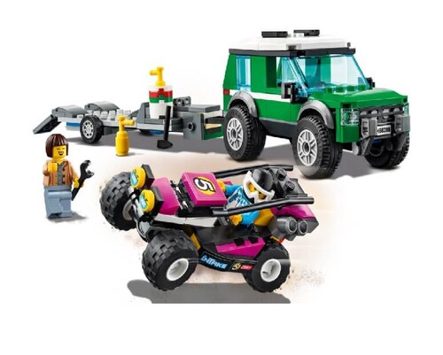 Lego 60288 Furgoneta de Transporte del Buggy de Carreras