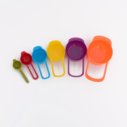 Cucharas dosificadoras de color 6 colores.