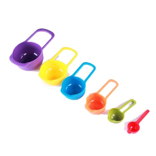 Cucharas dosificadoras de color 6 colores.