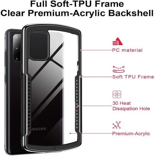 Funda para Samsung S20 Plus Xundd Alpha Contra Golpes Negra