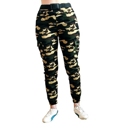 Jeans Pantalón cargo para dama skinny militar camuflaje gabardina 