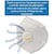 Paquete de 5 Caretas Faciales Protectoras de Ojos, Nariz y Boca con Forma de Lentes + 3 Cubrebocas Kn95 con Válvula de Respiración