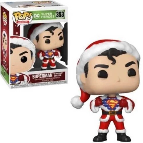 Funko Pop Superman In Holiday Dc Super Heores 353 Nuevo
