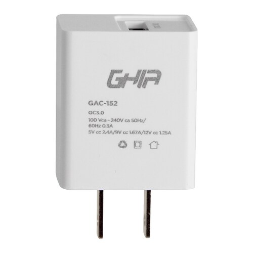 Cargador USB 3.0 Carga Rapida
