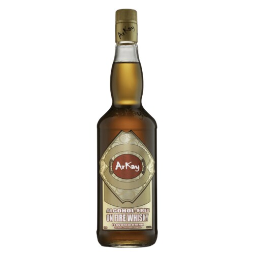 Arkay Bebida No Alcohólica Al Sabor De On Fire Whisky - Botella de 1L