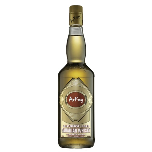 Arkay Bebida No Alcohólica Al Sabor De Canadian Whisky - Botella de 1L