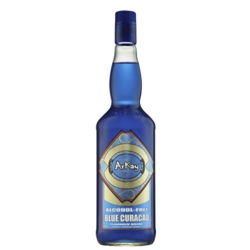 Arkay Bebida No Alcohólica Al Sabor De Blue Curacao - Botella de 1L