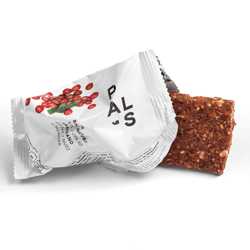 PAL'S Snacks barra de energía 100% natural y proteína, Vegana, sabor Arándano, 50 gr, 18 barras