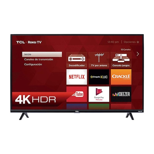Pantalla TCL 50" Smart TV Roku TV 4K UHD 50S425-MX
