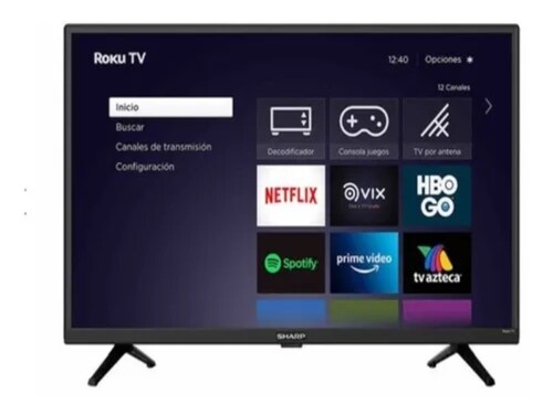 Pantalla Smart Tv 32" Sharp Roku Tv HD 2t-C32cf2ur Wi-Fi Dual Core Disney Plus 