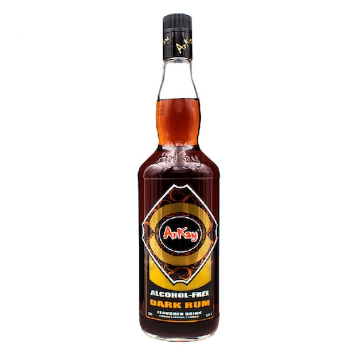 Arkay Bebida No Alcohólica Al Sabor De Dark Rum/Ron Oscuro - Botella de 1L