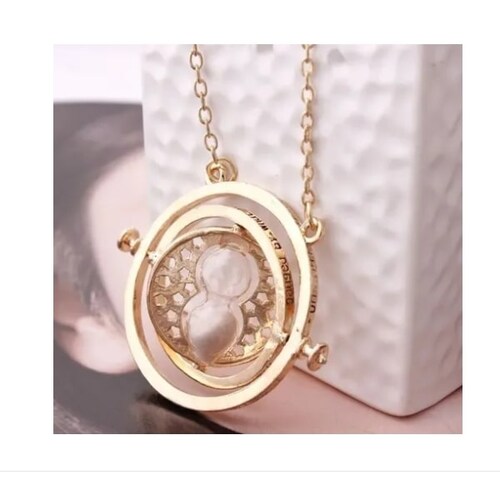 Collar Con Dije De Giratiempo Hermione Harry Potter Colores
