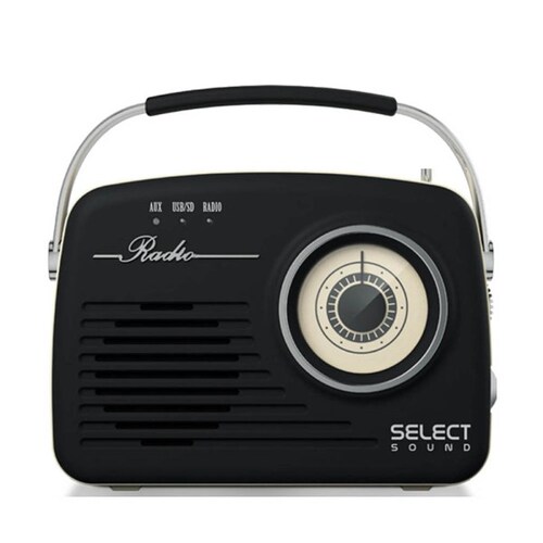 RADIO ANÁLOGO BLUETOOTH SELECT SOUND BT1010 NEGRO