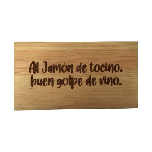 Jamón Serrano Cinta de Oro 1Kg + Tablita Golpe de Vino