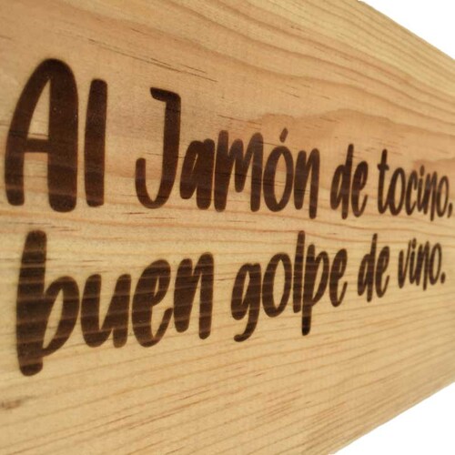 Jamón Serrano Cinta de Oro 1Kg + Tablita Golpe de Vino