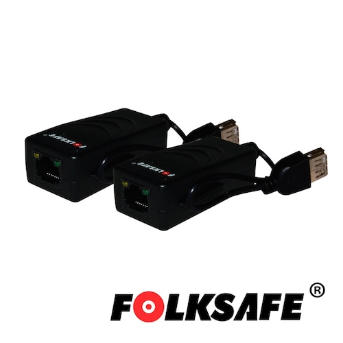 EXTENSOR USB FOLKSAFE FS-6201U DE 200 METROS EN USB 1.1 Y 100 METROS EN USB 2.0 (CON 100% COBRE)