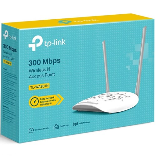 Access Point Tp-Link Inalámbrico N TL-WA801N 300Mbps Repetidor