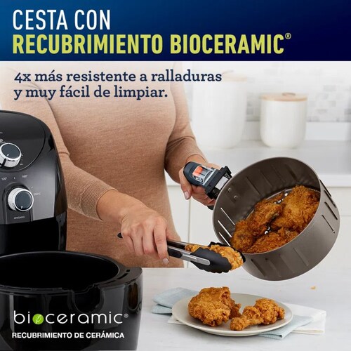 Freidora de aire Oster Bioceramic CKSTAF7601 3.2lts