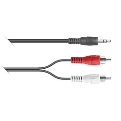 Mayoreo 25 Cables De Audio Auxiliar Plug 3.5 A Rca 11-1004