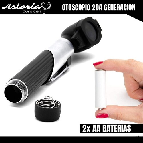 Otoscopio Luz LED Blanca 2da Generacion + 10 Especulos (AZUL)