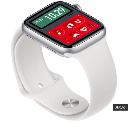 Reloj Inteligente Watch 6 pro, el smartwatch más completo del 2022,compatible con IOS y Android, Sensores de temperatura, presión arterial, oxigenación en la sangre, el único smartwatch con juegos integrados, contesta y realiza llamadas.