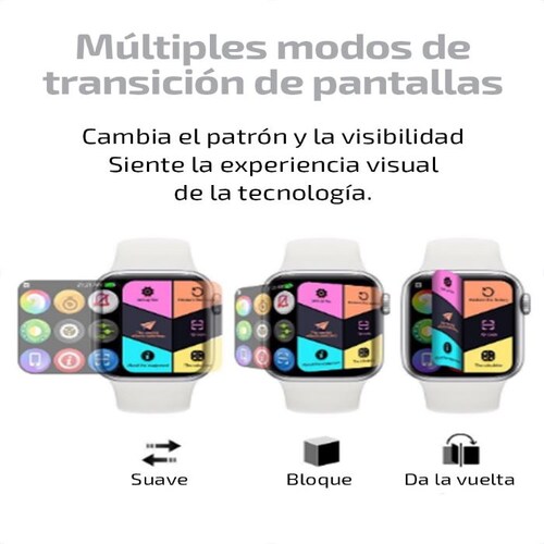 Reloj Inteligente Watch 6 pro, el smartwatch más completo del 2022,compatible con IOS y Android, Sensores de temperatura, presión arterial, oxigenación en la sangre, el único smartwatch con juegos integrados, contesta y realiza llamadas.