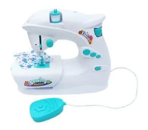 Máquina De Cocer De Juguete Sewing Machine Niñas Juego Diseño Ropa 