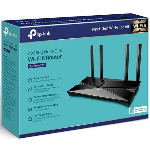 Router Inalámbrico Tp-Link Archer AX10 AX1500 Wi-Fi 6 Banda Dual 2.4 Y 5GHz