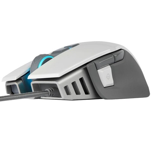 Mouse Corsair M65 RGB Elite FPS Alámbrico Óptico USB Gaming Blanco CH-9309111-NA