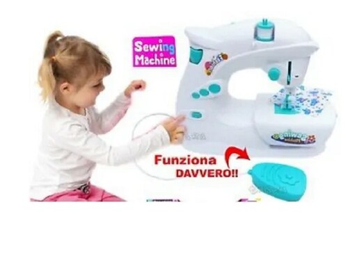 Máquina De Cocer De Juguete Sewing Machine Niñas Juego Diseño Ropa 