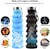 Botella Plegable Para Agua de Silicon 550 ml Azul