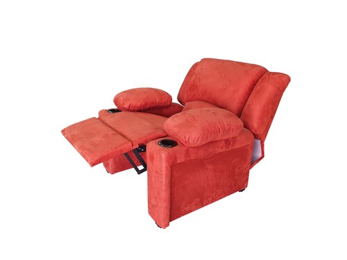 SILLON RECLINABLE SHERATON SUEDE MARRON ESPACIO MUEBLES  