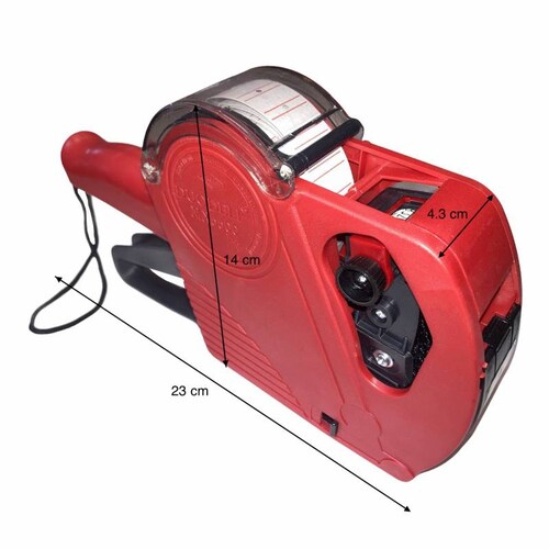 Maquina Etiquetadora Manual Pistola Rotuladora Para Precios ROJA