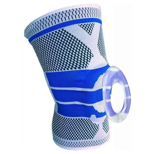Par de Rodilleras Fitness Rodilla Silicona Antideslizante Correr Talla XL