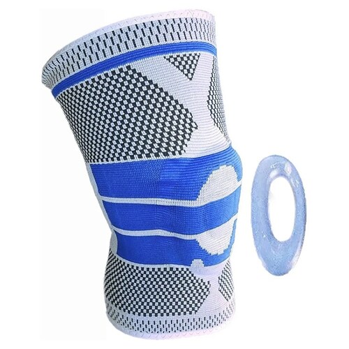 Par de Rodilleras Fitness Rodilla Silicona Antideslizante Correr Talla XL