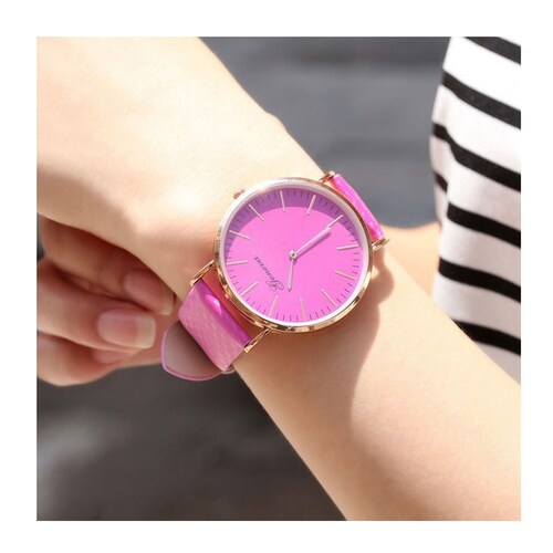 Reloj Mujer Colores Cambia Color Rosa Resiste al Agua