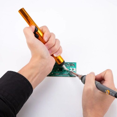 Cautín Electrico Ajustable Multimetro Kit Soldadura Accesorios