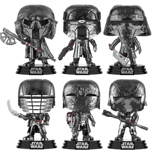 Funko Pop Set Caballeros Ren Cromados Star Wars 6 Piezas