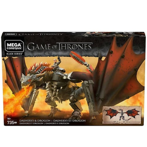 Daenerys Y Drogon Black Series Mega Construx Game Of Thrones